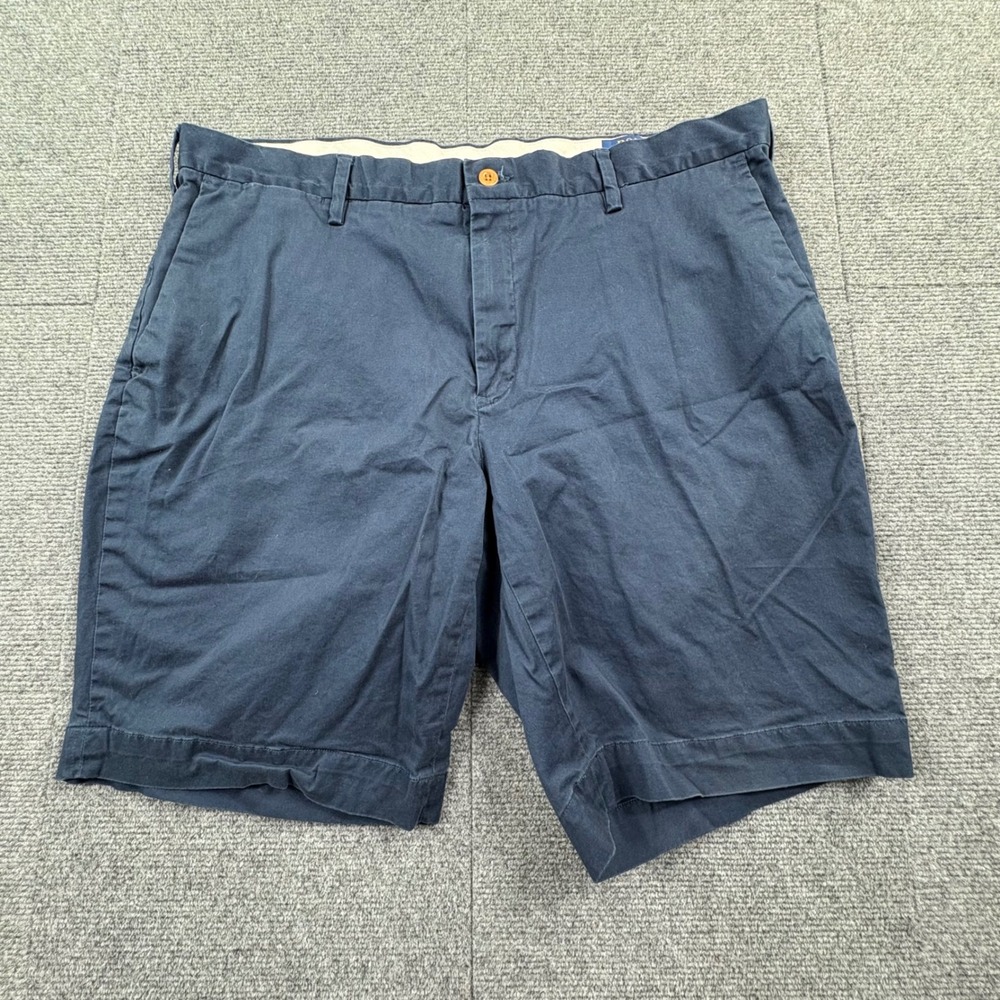 Polo Ralph Lauren Mens Navy Blue Stretch Classic Fit Chino Shorts Size 38